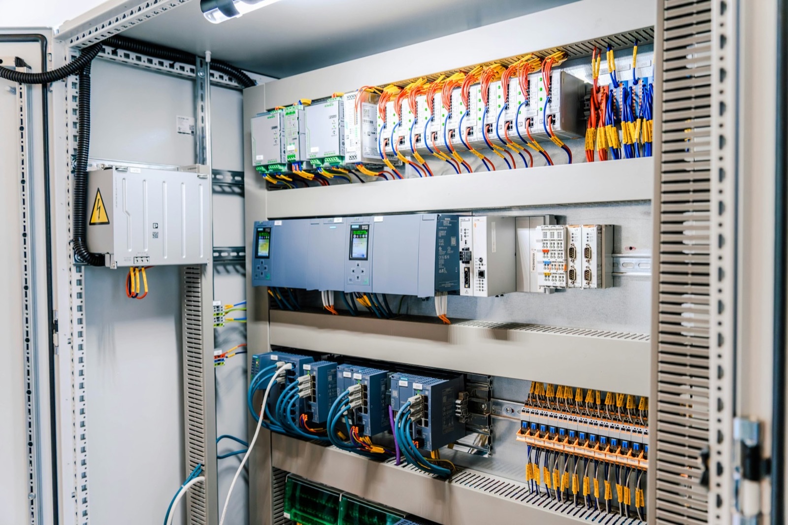 Commercial electrical control panel installed by Elite Electric in Memphis